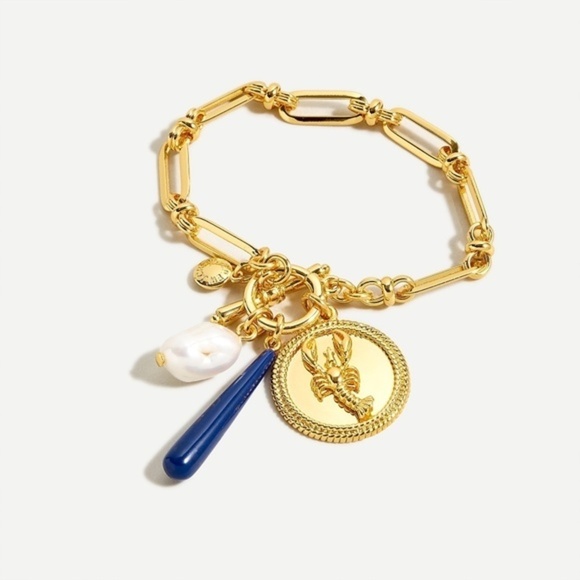 J. Crew Lobster Charm Chain Bracelet - Picture 1 of 1